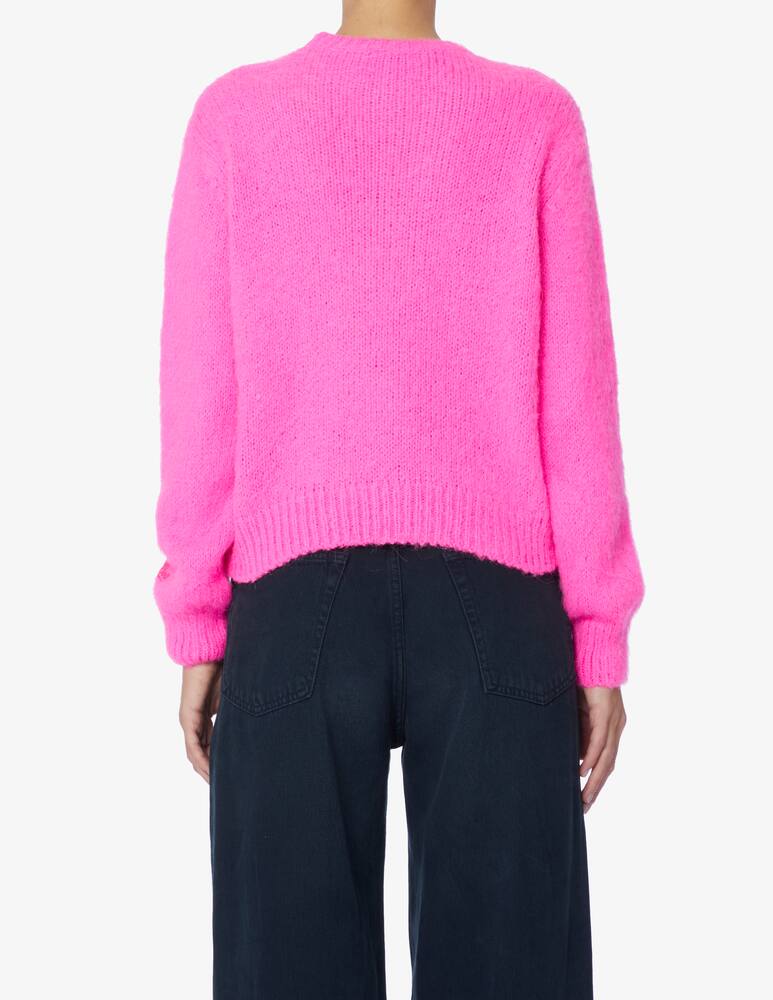 rinascente MC2 Saint Barth Maglione crop girocollo New Queen - Fucsia