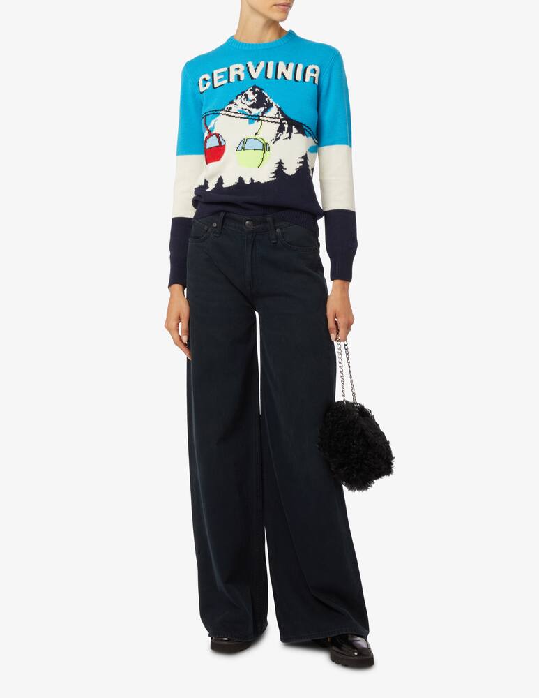 rinascente MC2 Saint Barth New Queen crewneck sweater - Light blue