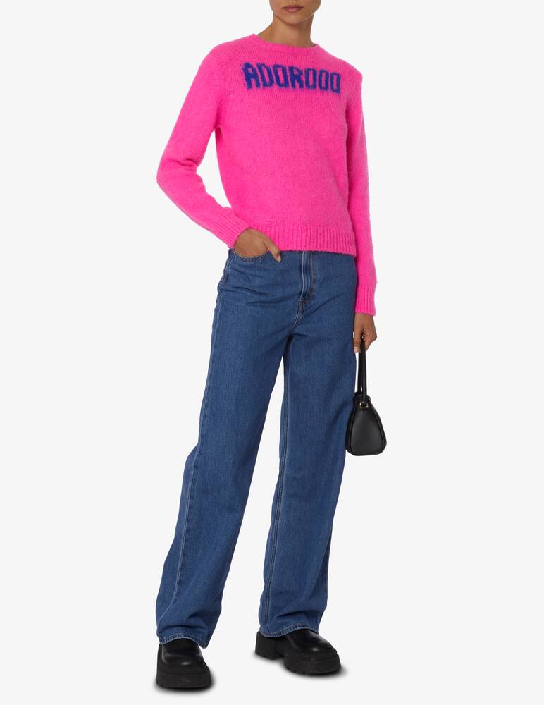 rinascente MC2 Saint Barth Maglione a girocollo in misto lana New queen - Rosa