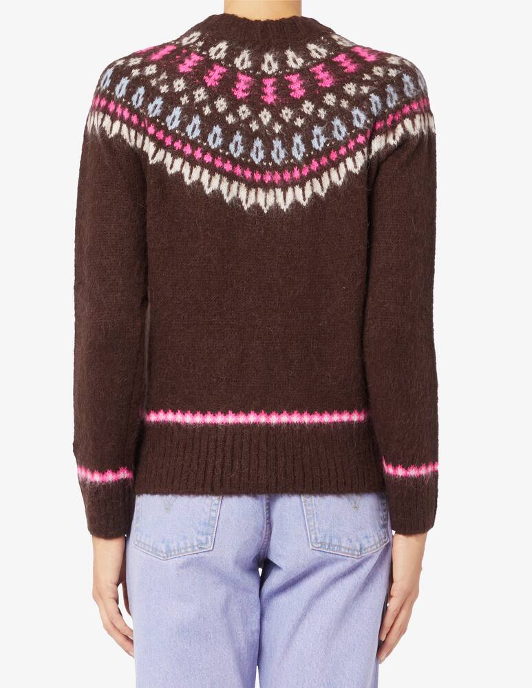 rinascente MC2 Saint Barth Maglione a girocollo in misto lana New queen - Marrone