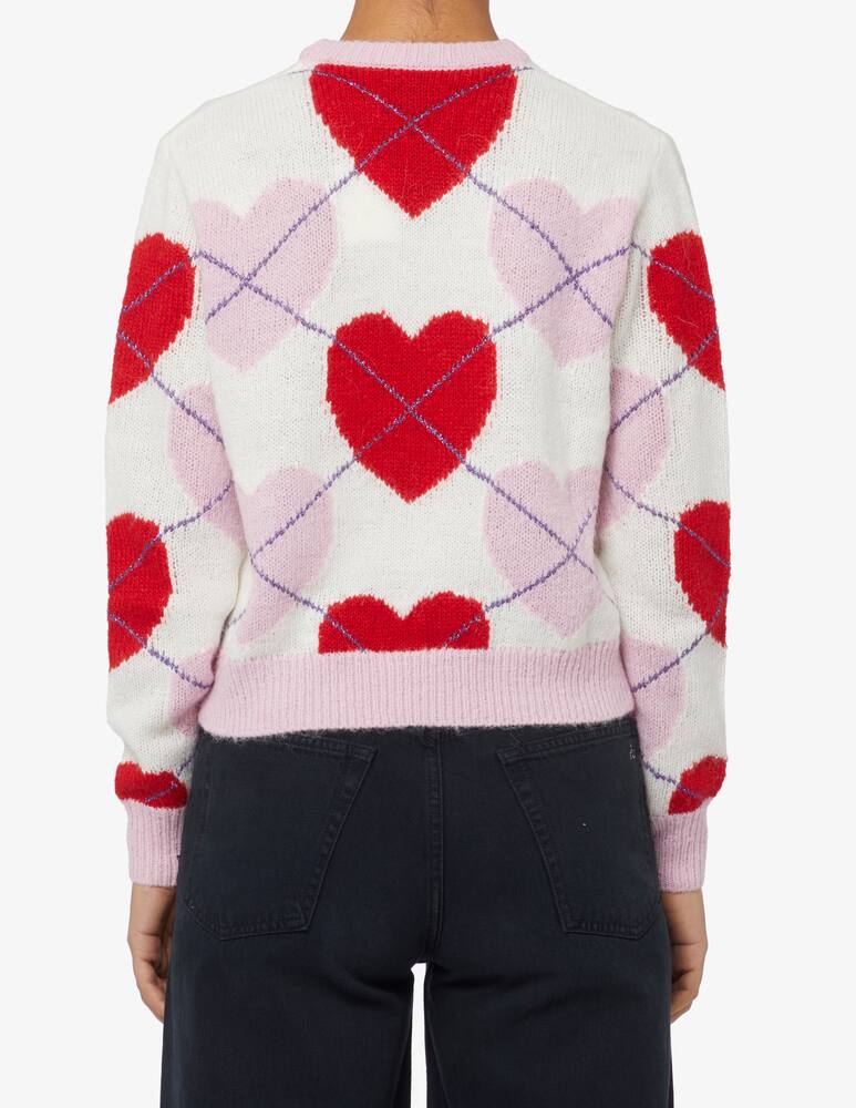 rinascente MC2 Saint Barth New queen wool blend cropped crewneck sweater