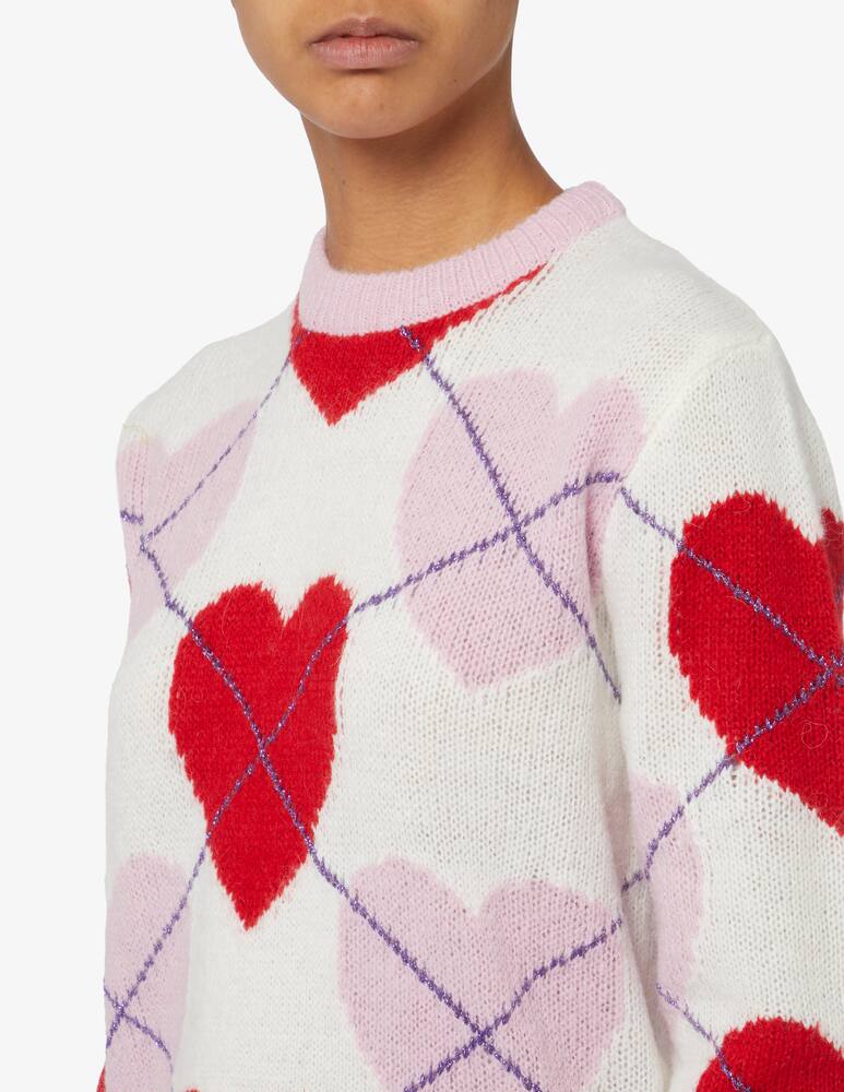 rinascente MC2 Saint Barth New queen wool blend cropped crewneck sweater