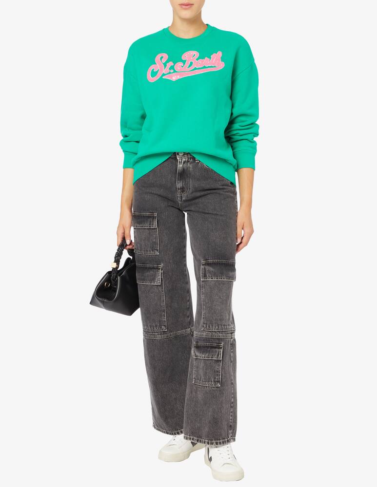 rinascente MC2 Saint Barth Star dust winter roundneck sweatshirt