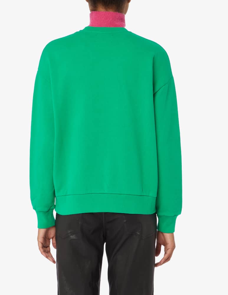 rinascente MC2 Saint Barth Felpa girocollo in cotone Stardust - Verde