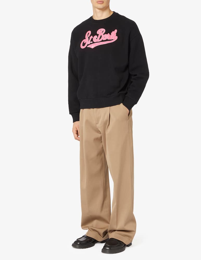 rinascente MC2 Saint Barth Star dust winter roundneck sweatshirt