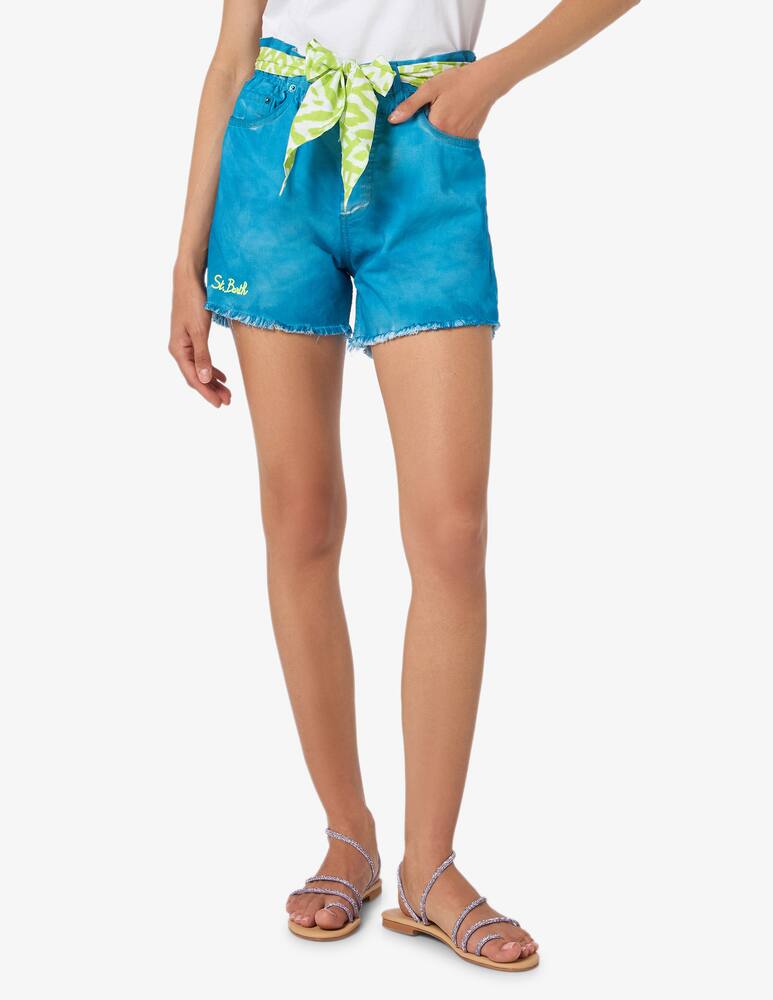 MC2 Saint Barth Denim patchwork shorts - picture 1 MC2 Saint Barth Denim patchwork shorts - picture 1