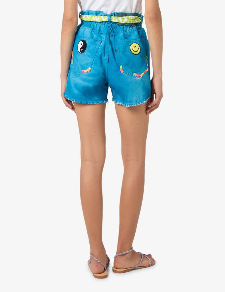 rinascente MC2 Saint Barth Denim patchwork shorts