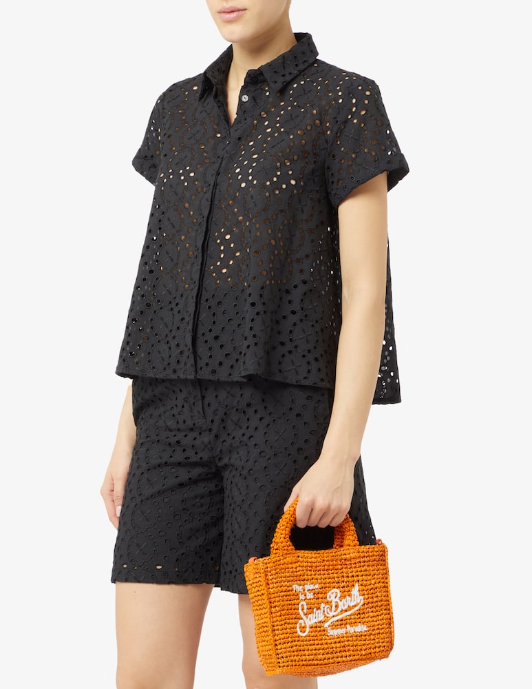 rinascente MC2 Saint Barth Mini borsa Vanity in rafia