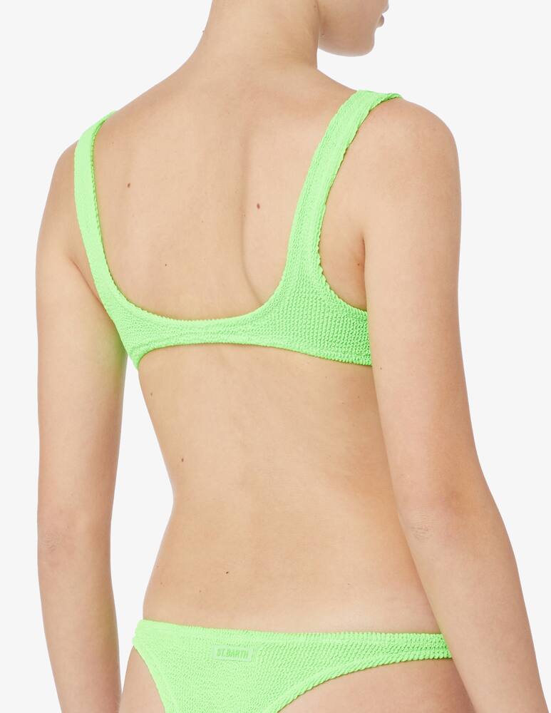 rinascente MC2 Saint Barth Bralette crinkle bikini top