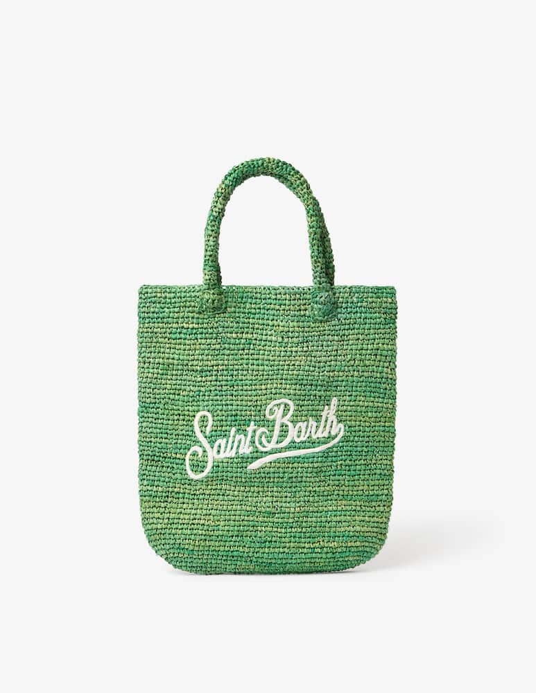 MC2 Saint Barth Borsa shopper  in rafia con logo - immagine 1