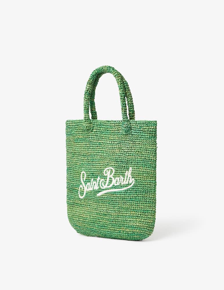 MC2 Saint Barth Borsa shopper  in rafia con logo - immagine 3