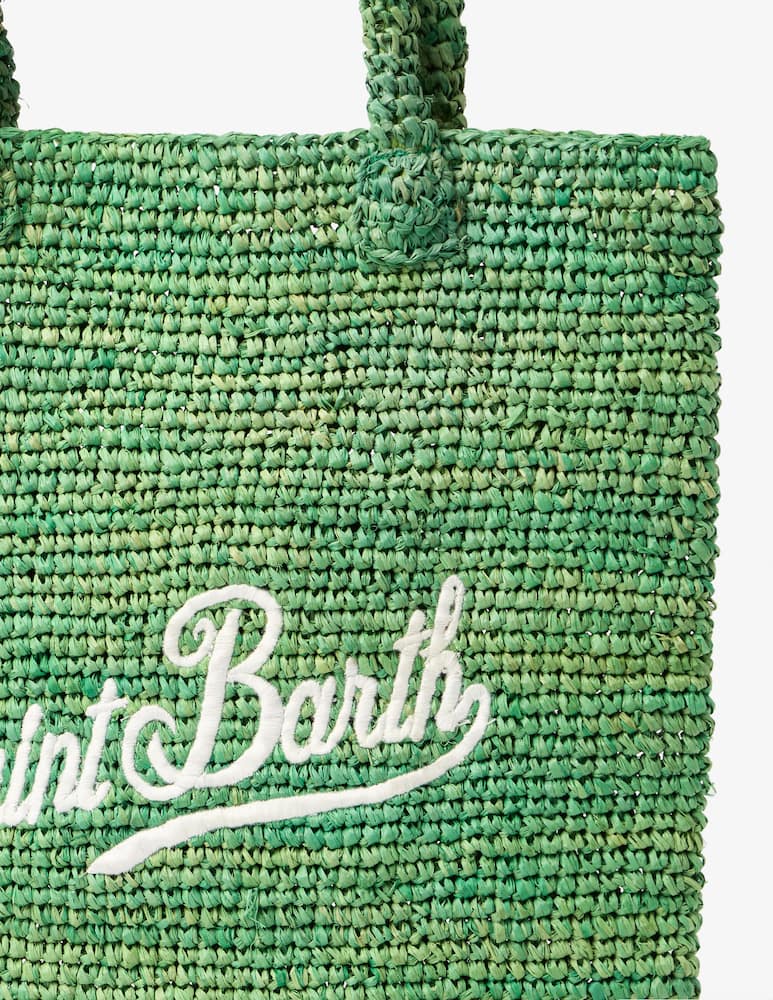 MC2 Saint Barth Borsa shopper  in rafia con logo - immagine 4