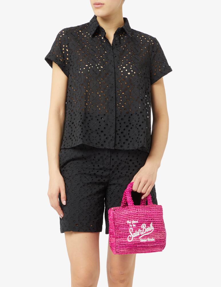 rinascente MC2 Saint Barth Mini borsa Vanity in rafia