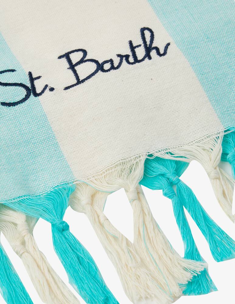 rinascente MC2 Saint Barth Ultra light beach towel with fringe