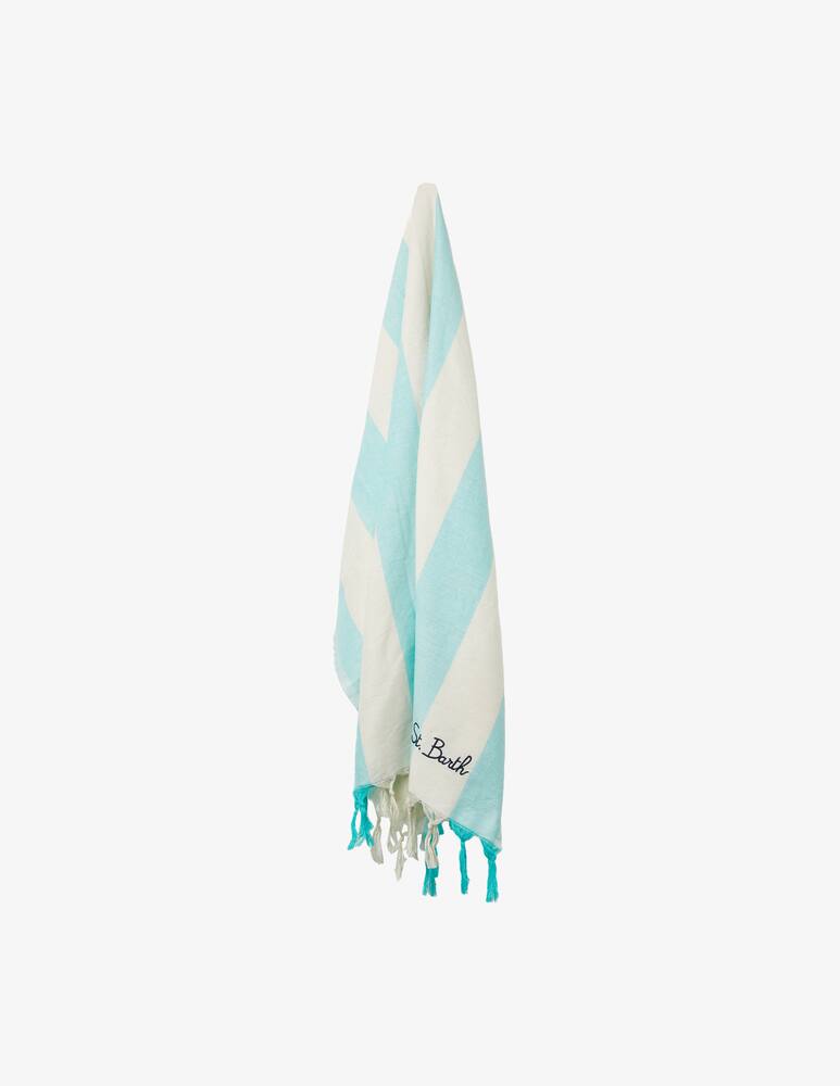 rinascente MC2 Saint Barth Ultra light beach towel with fringe