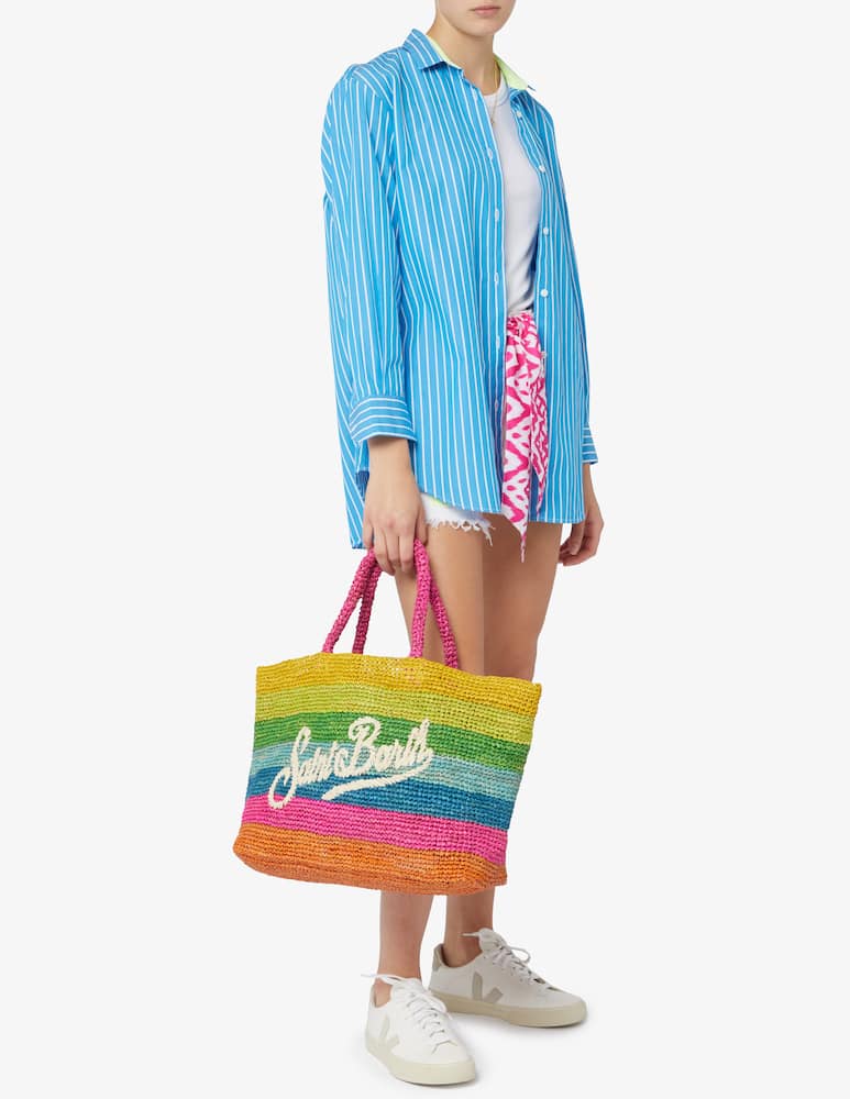 rinascente MC2 Saint Barth Raffia beach bag