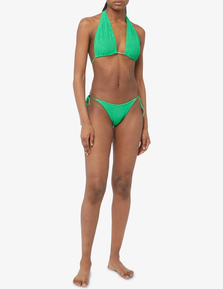 rinascente MC2 Saint Barth Halter neck bandeau crinkle bikini top