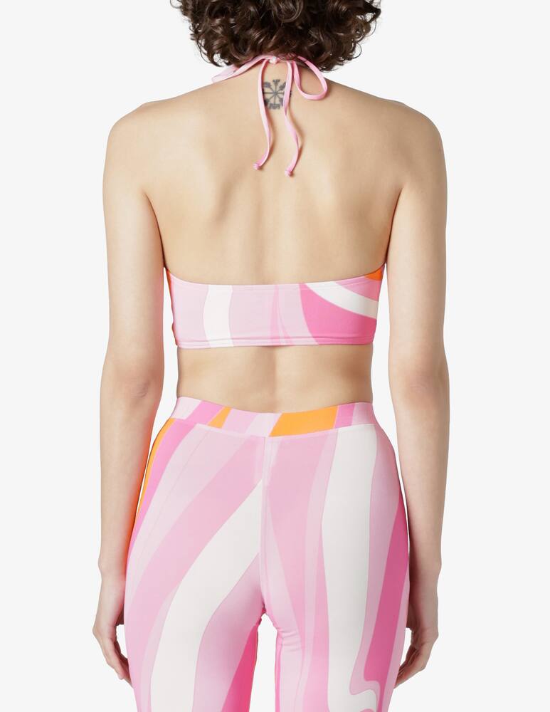 rinascente MC2 Saint Barth Patterned halterneck top