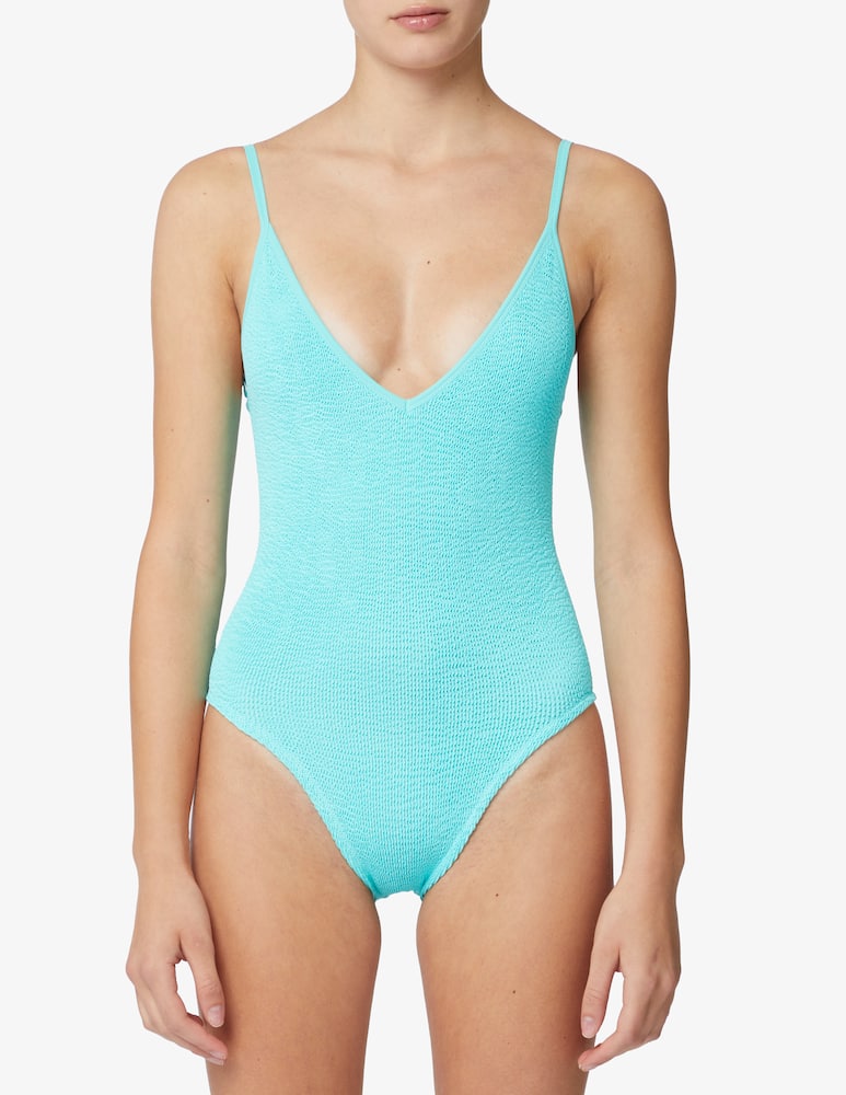 rinascente MC2 Saint Barth Costume intero stropicciato con laccetto posteriore regolabile