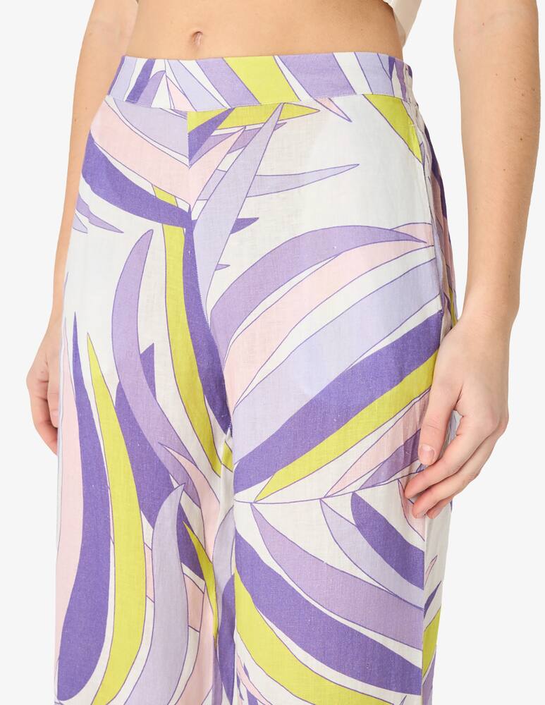 rinascente MC2 Saint Barth Abstract wide leg trousers