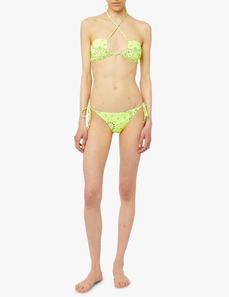 rinascente MC2 Saint Barth Bikini top a fascia con scollo all'americana