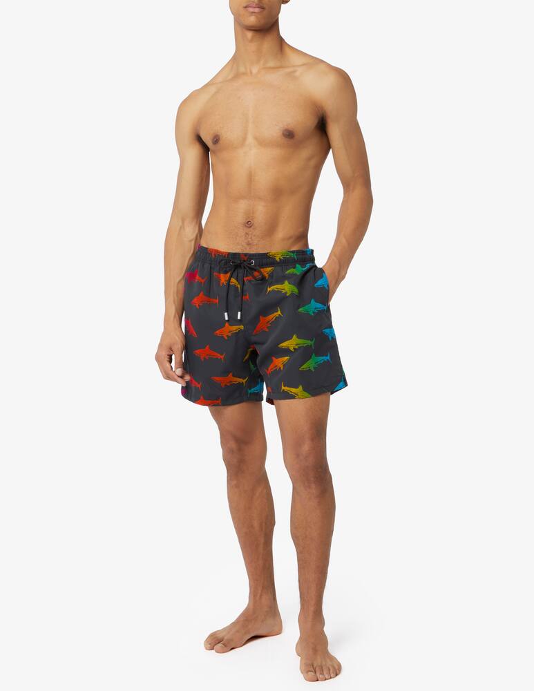 rinascente MC2 Saint Barth Gustavia velvet print swim shorts