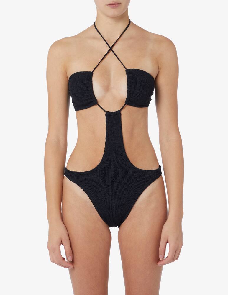 MC2 Saint Barth Mono-kini one piece swimsuit crinkle - picture 1 MC2 Saint Barth Mono-kini one piece swimsuit crinkle - picture 1