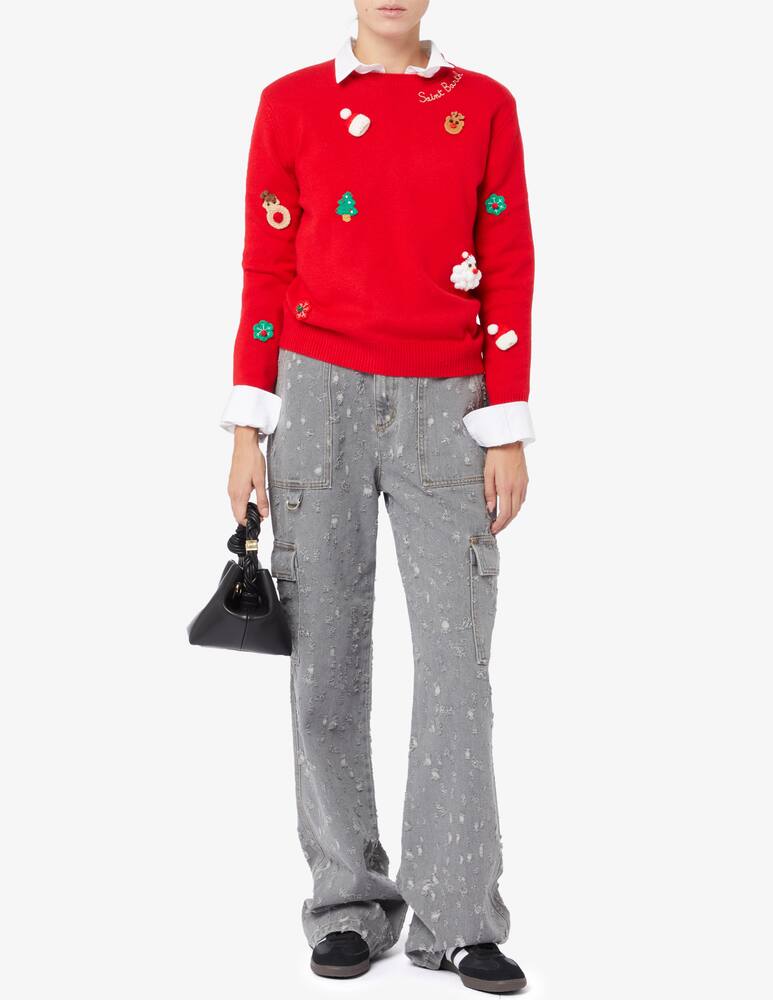 rinascente MC2 Saint Barth Maglione natalizio girocollo spazzolato New queen