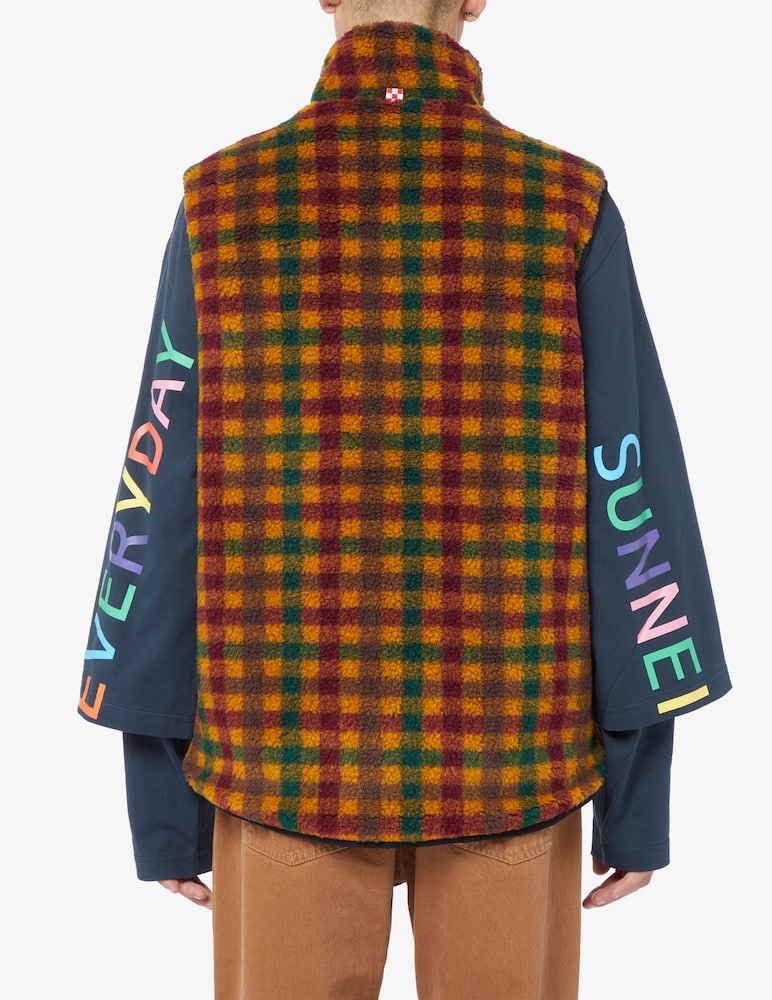 rinascente MC2 Saint Barth Wanaka curly fleece vest