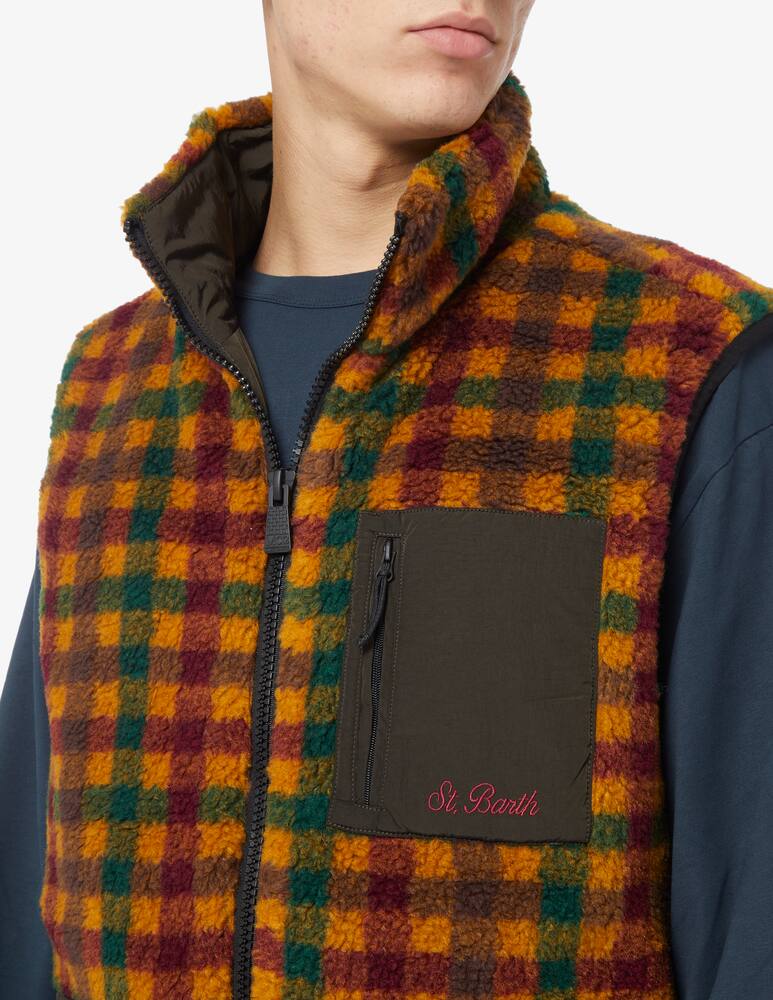 rinascente MC2 Saint Barth Wanaka curly fleece vest