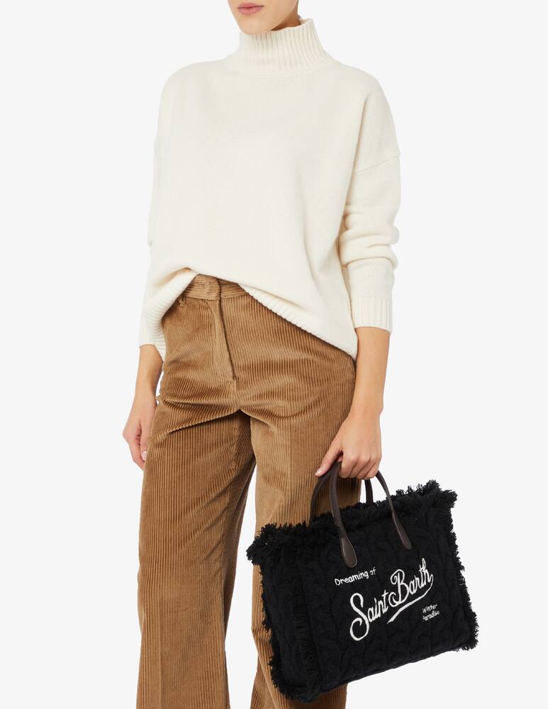 Mc2 Saint Barth Borsa Colette In Canvas Lilla Con Logo COL0001/02562L main image 0