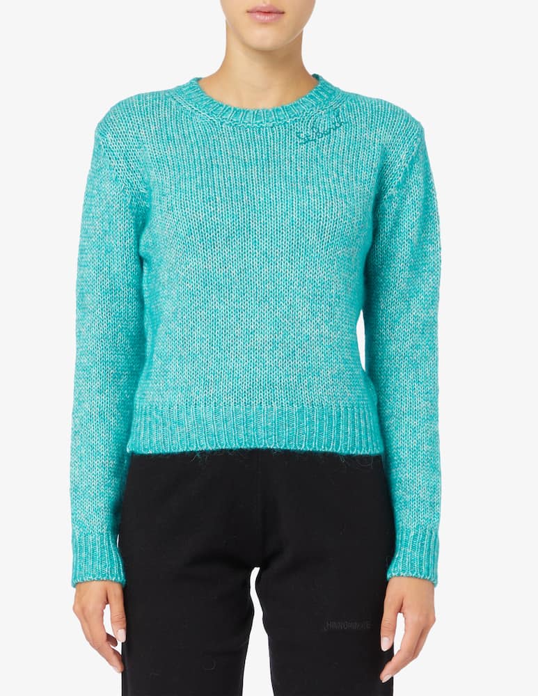 MC2 Saint Barth New queen crop crewneck sweater - picture 1 MC2 Saint Barth New queen crop crewneck sweater - picture 1
