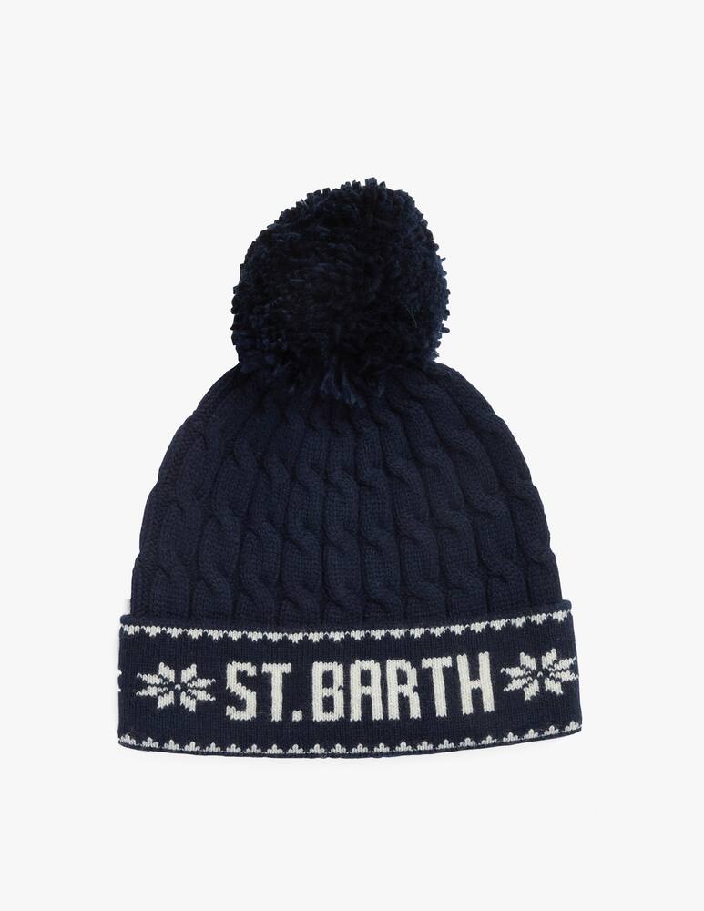rinascente MC2 Saint Barth Wilhelm p-brided knitted cap pom pon