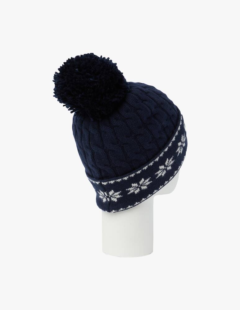 rinascente MC2 Saint Barth Wilhelm p-brided knitted cap pom pon