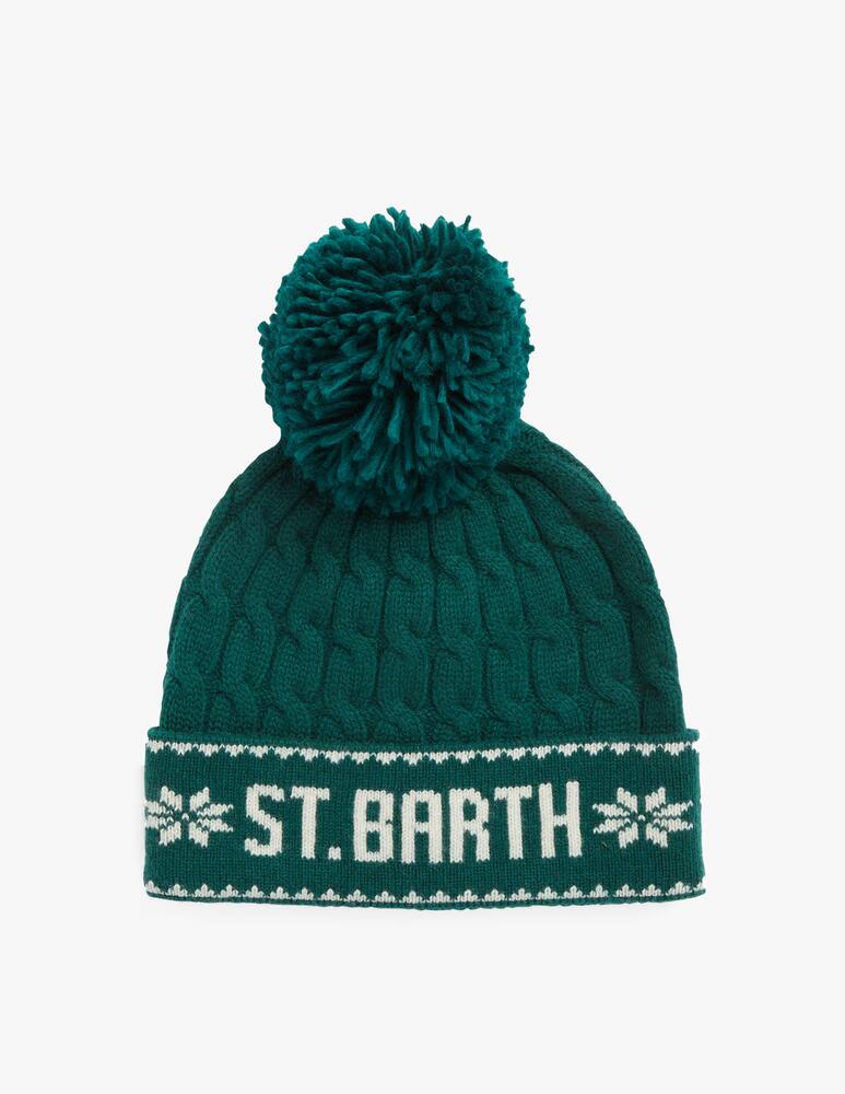 rinascente MC2 Saint Barth Wilhelm p-brided knitted cap pom pon