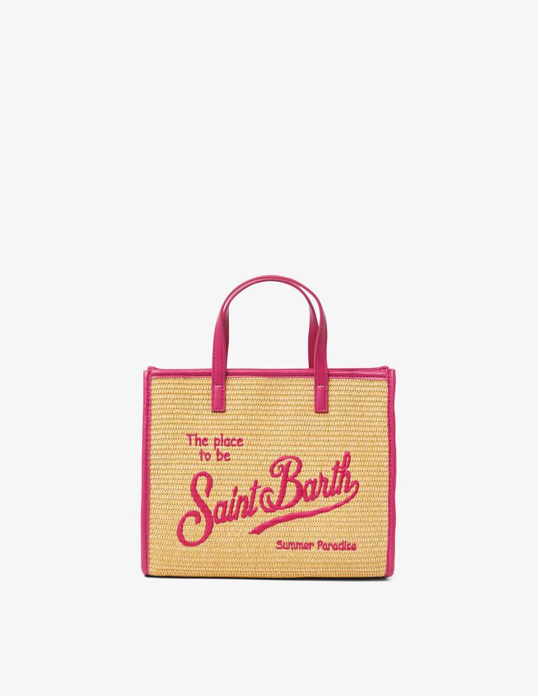 rinascente MC2 Saint Barth Straw handbag with piping