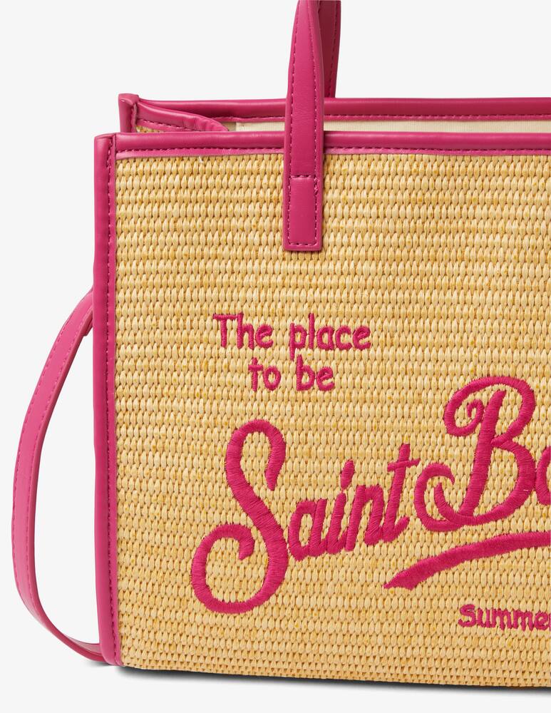 rinascente MC2 Saint Barth Straw handbag with piping