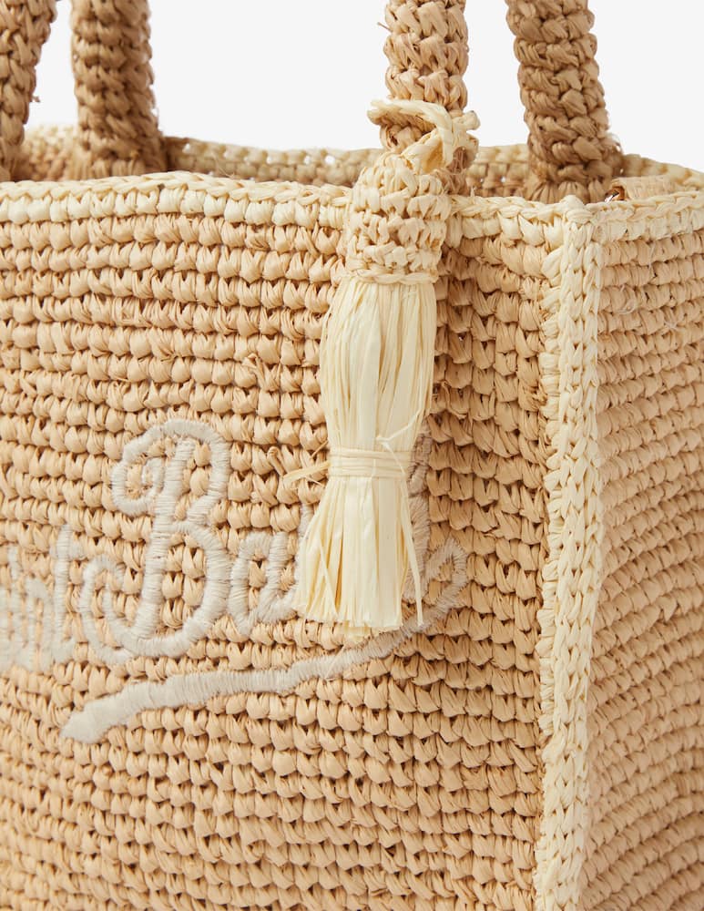 rinascente MC2 Saint Barth Mini borsa Vanity in rafia