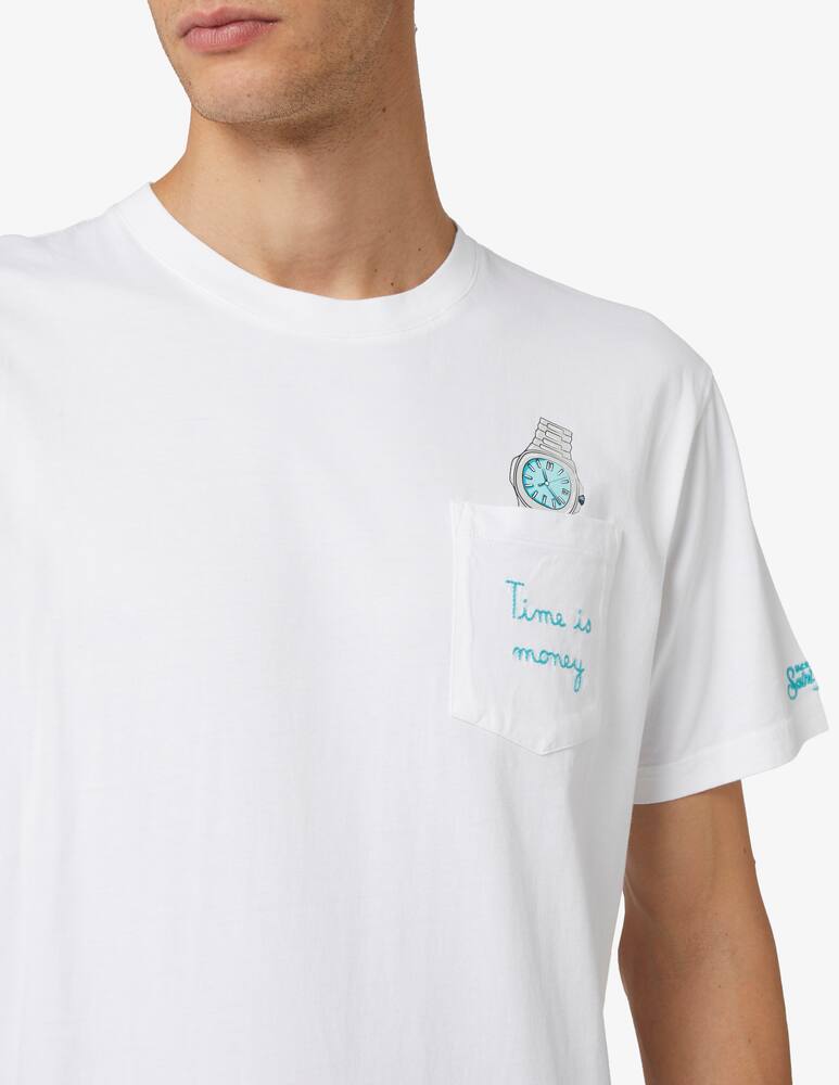 rinascente MC2 Saint Barth Maglietta cotone con tasca frontale