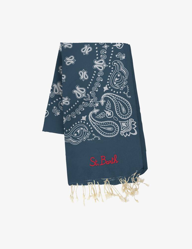 MC2 Saint Barth Jacquard beach towel with fringe - picture 1 MC2 Saint Barth Jacquard beach towel with fringe - picture 1