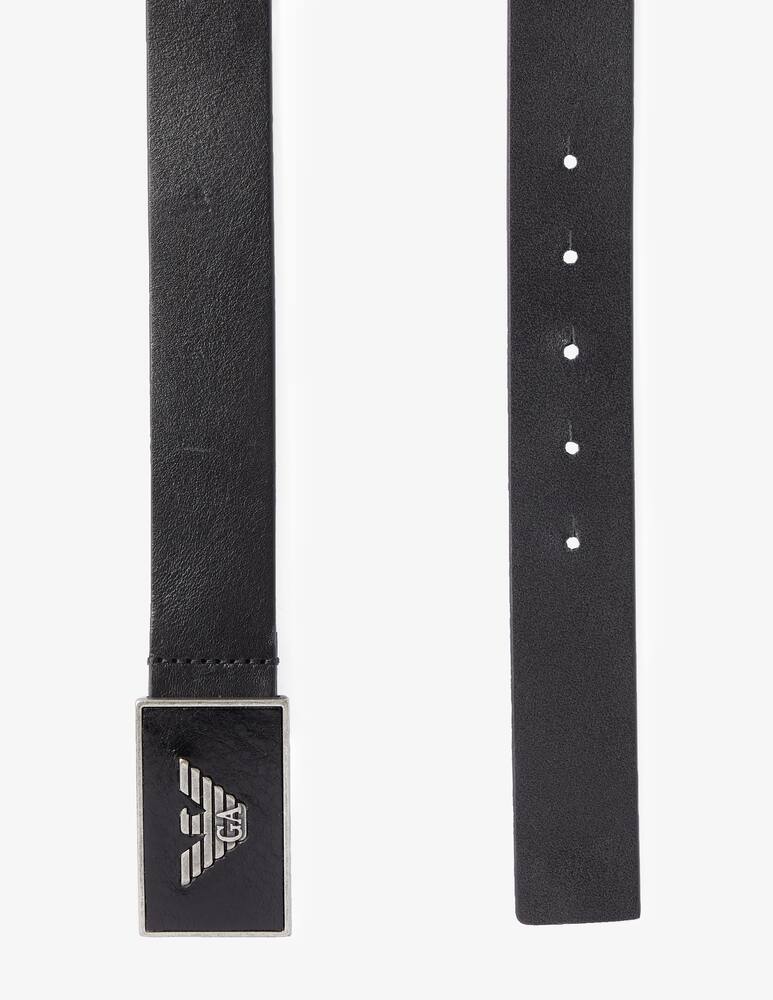 rinascente Emporio Armani Belt 35 plate and smooth skin - Black