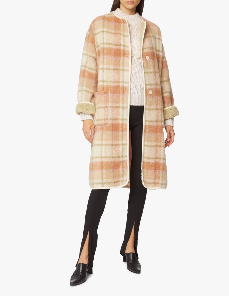 rinascente Forte Forte Wool blend tartan coat