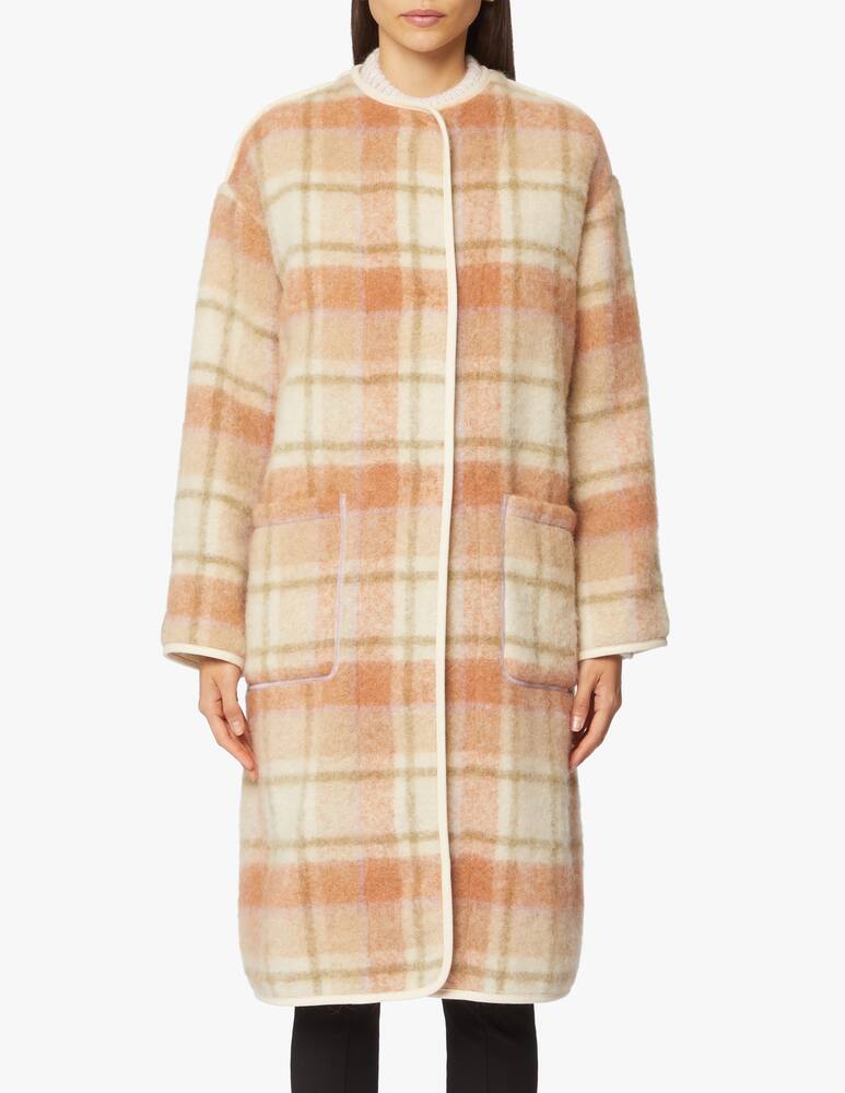 rinascente Forte Forte Wool blend tartan coat