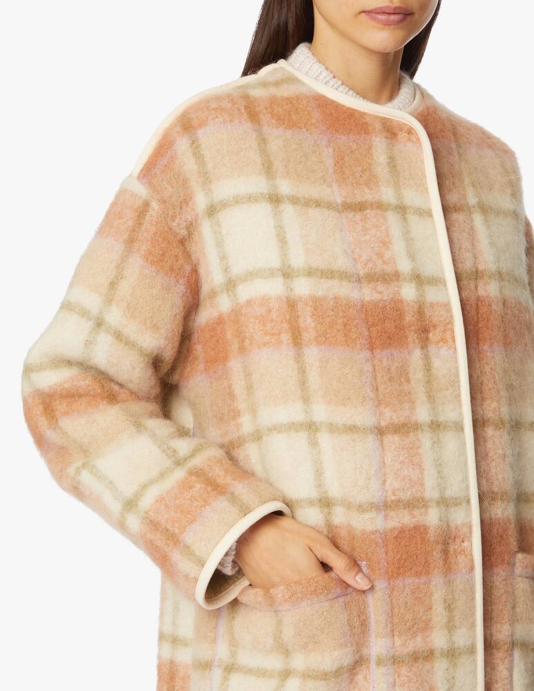 rinascente Forte Forte Wool blend tartan coat