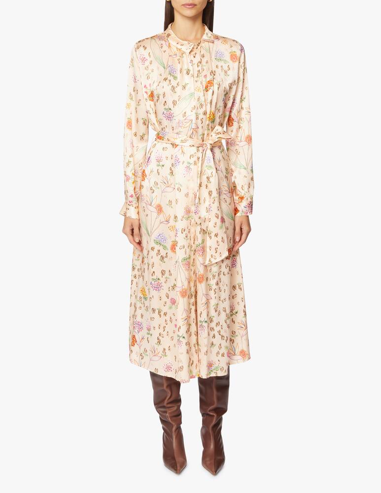 rinascente Forte Forte Abito in raso di seta Happy Jungle