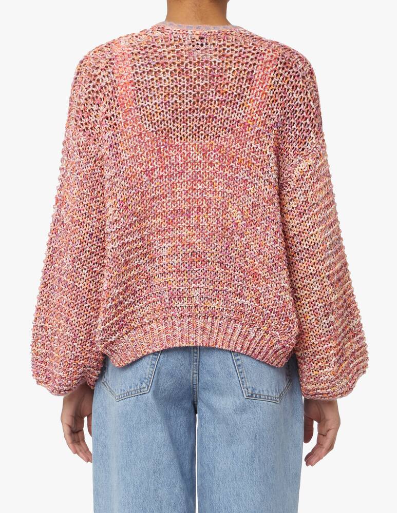 Forte Forte Cardigan crop in cotone - rosa - immagine 3 Forte Forte Cardigan crop in cotone - rosa - immagine 3