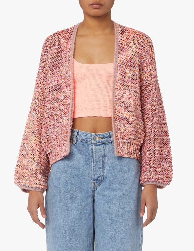 Forte Forte Cardigan crop in cotone - rosa - immagine 1 Forte Forte Cardigan crop in cotone - rosa - immagine 1
