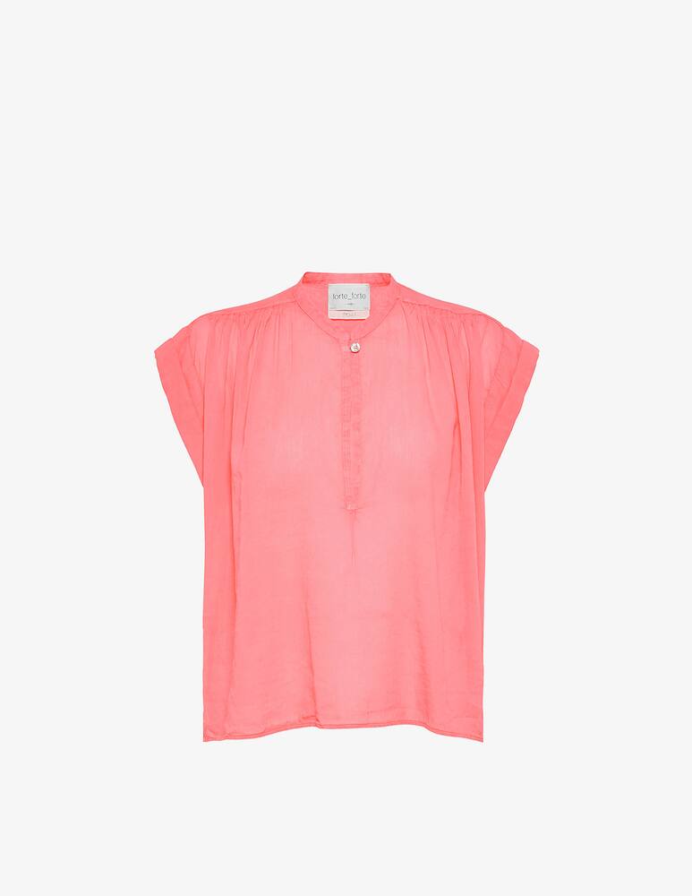 rinascente Forte Forte Blusa in misto seta - rosa