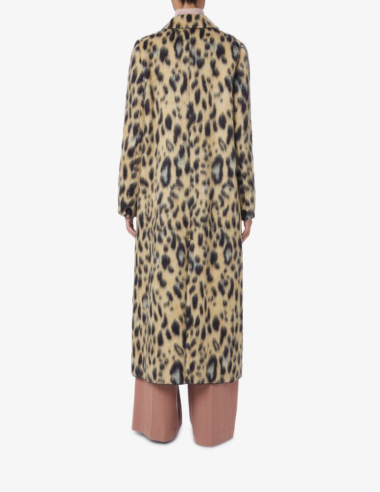 rinascente Forte Forte Jacquard faux fur coat - Brown