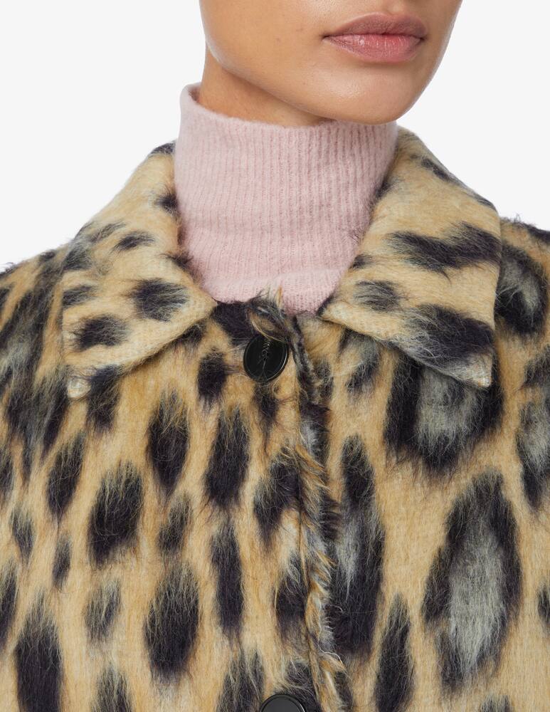 rinascente Forte Forte Jacquard faux fur coat - Brown